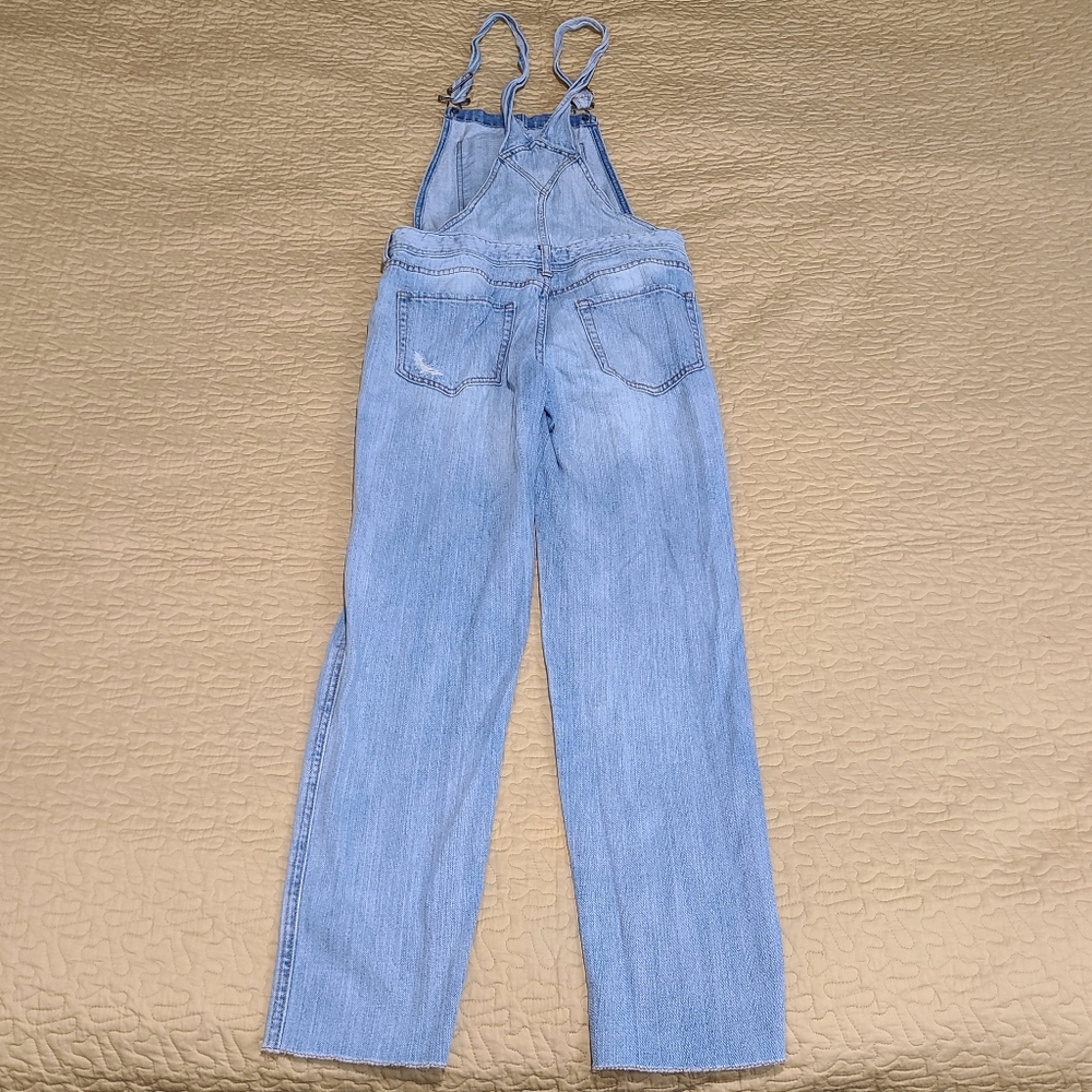 Aeropostale distressed denim overalls size S - Picture 7 of 10